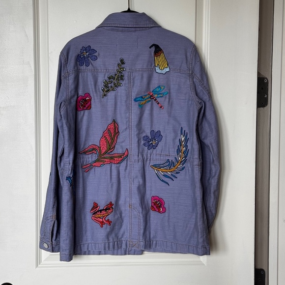 Anthropologie Embroidered Patch Jacket Sz S - NWOT - Picture 5 of 12